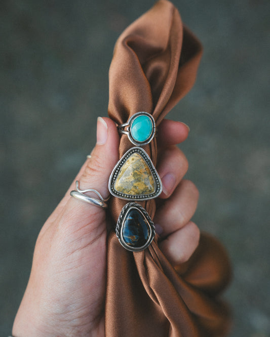Ocean Jasper Ring Size 6.75