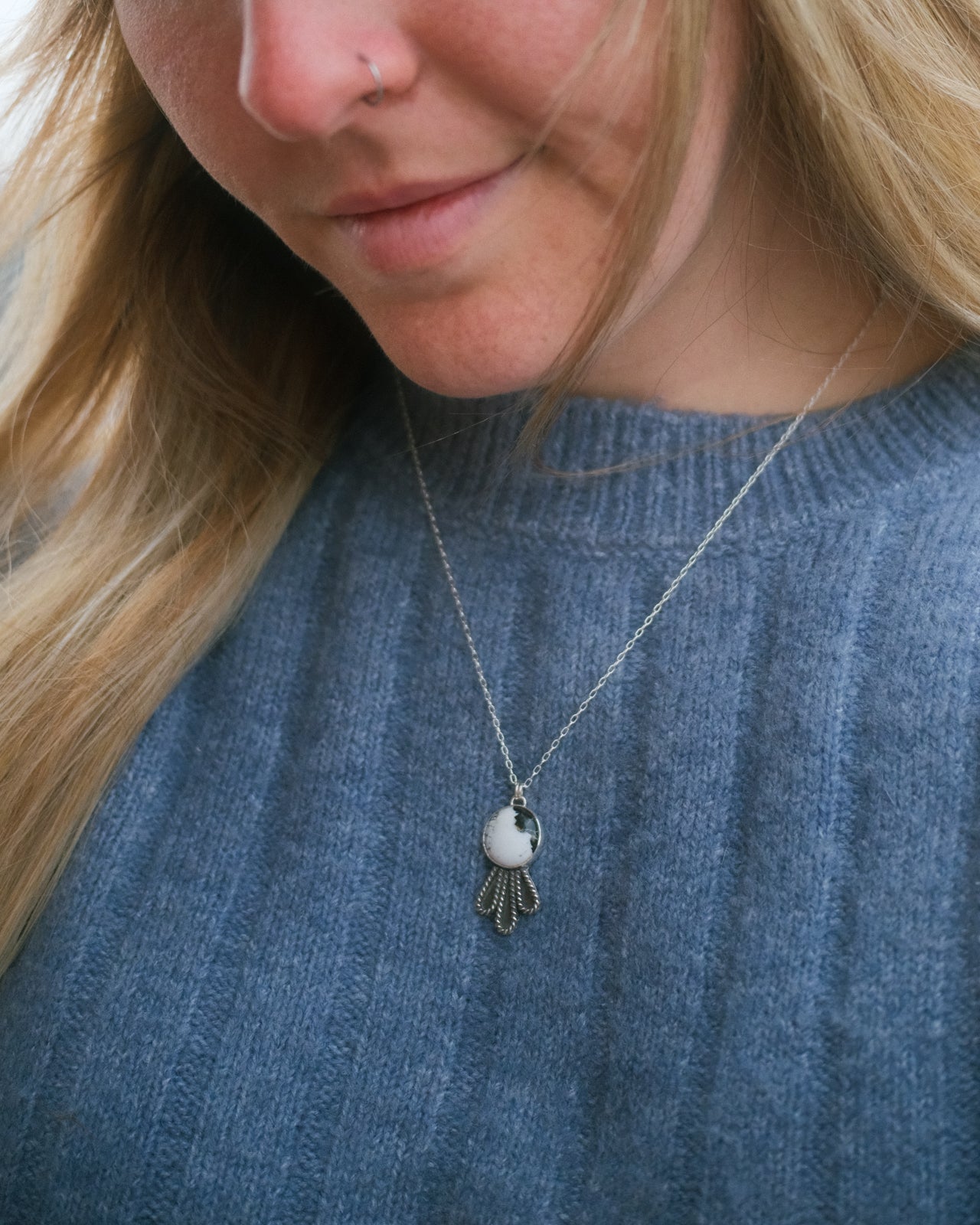 Juniper Necklace - White Buffalo