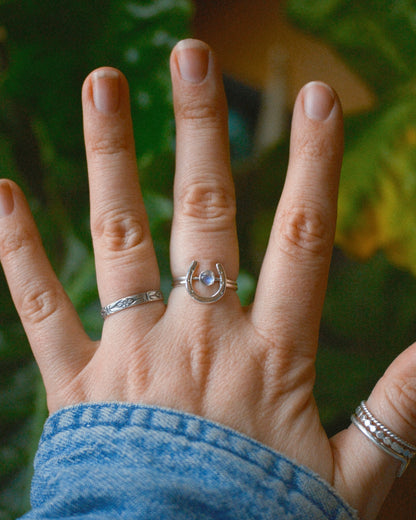 Lucky Horseshoe Ring - Made to Order