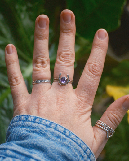 Lucky Horseshoe Ring - Made to Order