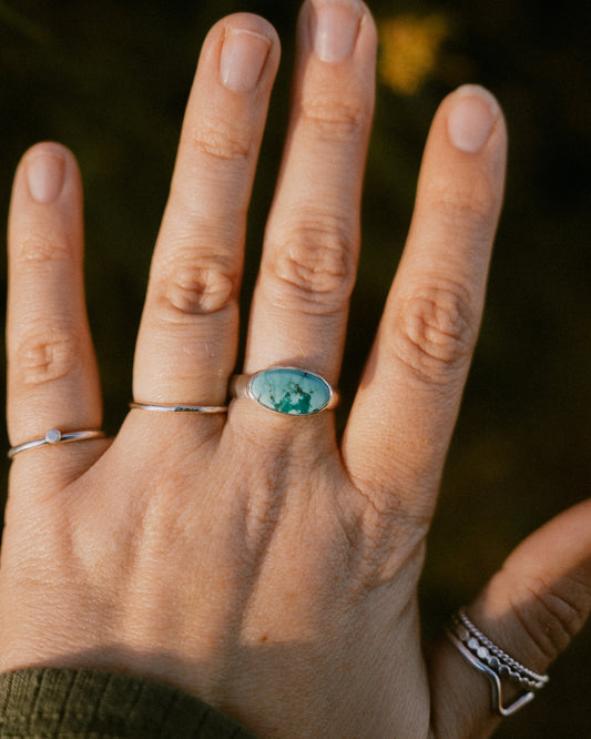 Chunky Turquoise Ring Size 8.5