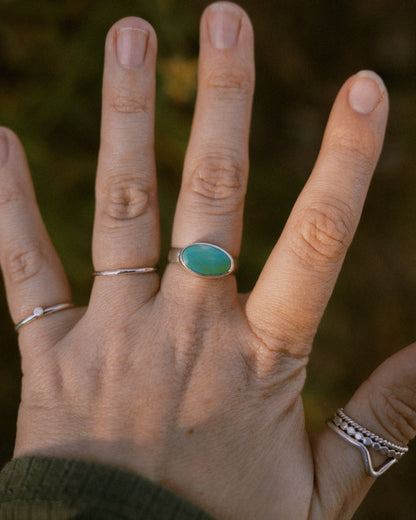 Chunky Kingman Turquoise Ring Size 7