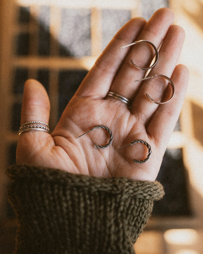 Silver Hoops